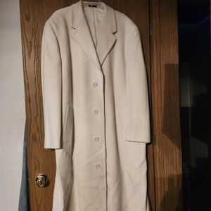 Men's Cream Dress Coat